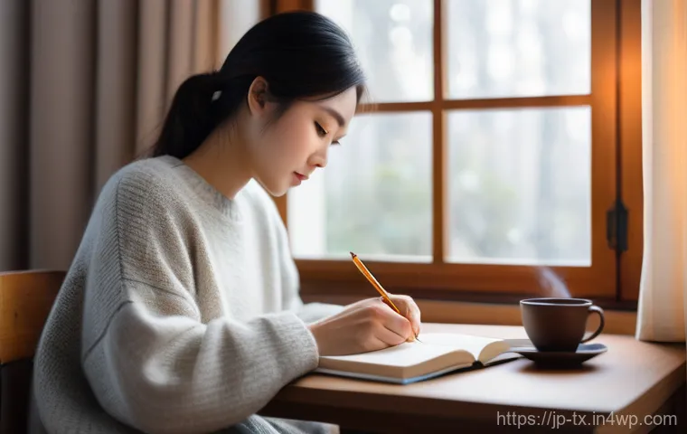 내면의 지혜를 키우기 위한 다양한 훈련법 - A person, appearing to be a Japanese woman in her early 30s, is taking a mindful walk through a quie...