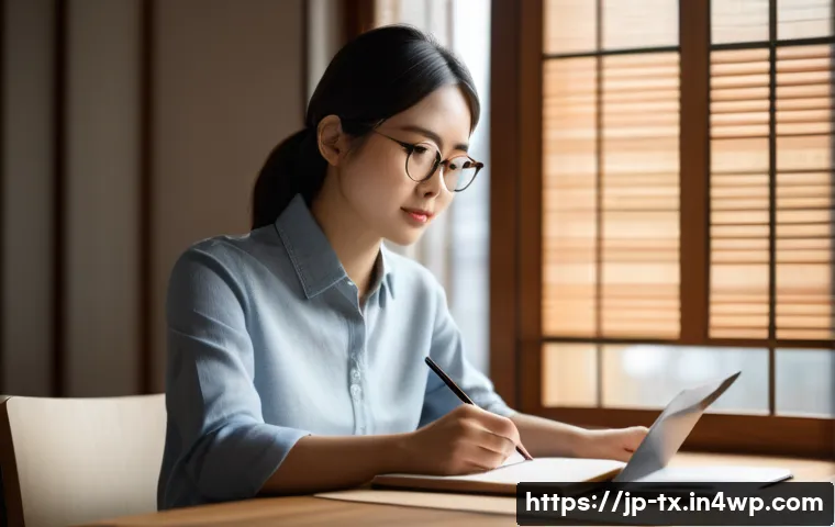 내면의 지혜를 활용한 상호작용 기술 - A modern Japanese office scene featuring a young professional woman with a gentle expression, wearin...